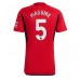 Manchester United Harry Maguire #5 Kopio Koti Pelipaita 2023-24 Lyhyet Hihat